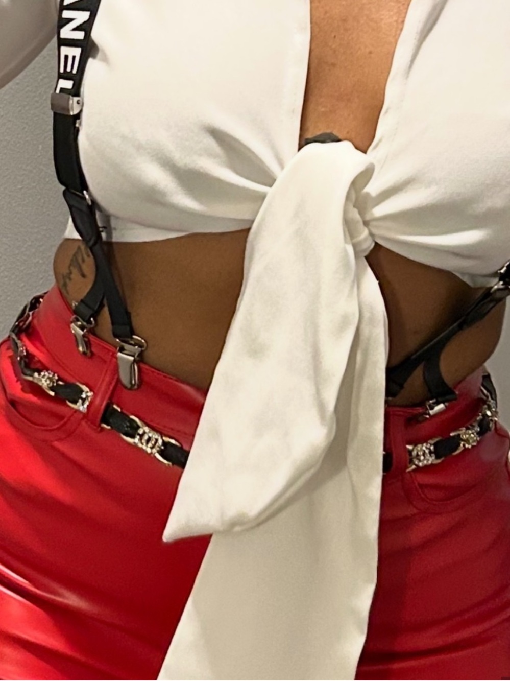 Vtg Chain Belt with CC Accents